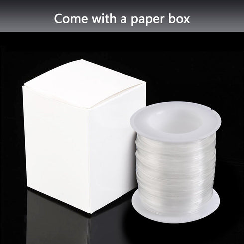 BBTO Clear Elastic Strap Lightweight Elastic Clear Bra Strap for Cloth Sewing Project (33 Yards x 0.12 Inch)...