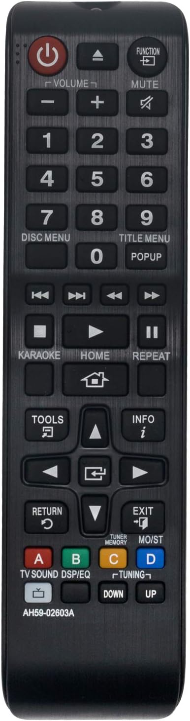 AH59-02603A AH59-02533A Remote Control work for Samsung Blu-ray Player HT-HM55 HT-HM55/ZA HT-J4100 HT-J4500 HT-J5500 HT-J5500W HT-FM45 HT-FM45-ZA ...