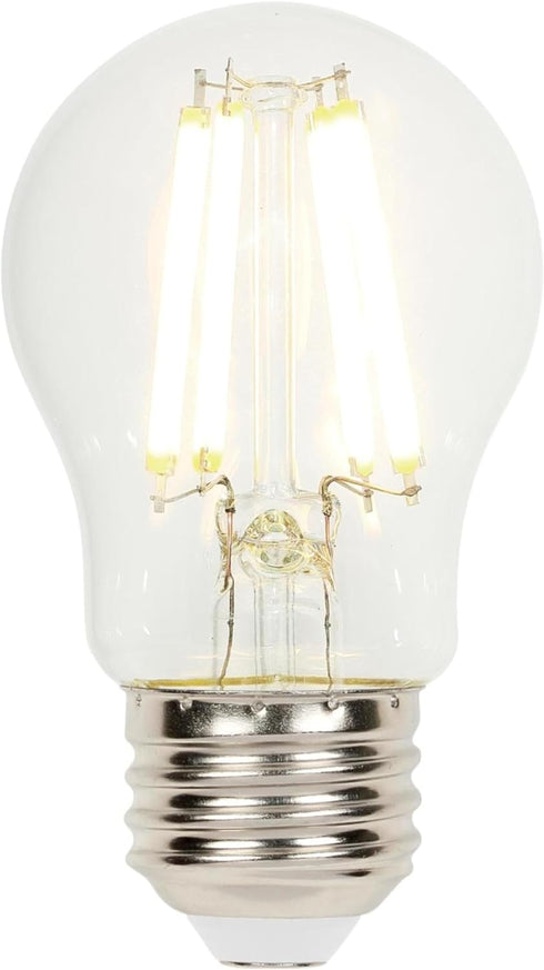 Westinghouse 5279020 9 Watt (100 Watt Equivalent) A15 Dimmable Clear Filament LED Light Bulb, Medium Base, 6 Pack...