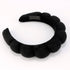 Spa Headband for Washing Face Makeup Headband Skincare Headband Face Wash Headband Black Khaki Sponge Hair Band for Washing Face Teen Girl Gifts T...