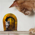 5pc Interesting Scaredy Mice Mouse Hole 3D Wall Sticker Realistic Decor Decal, Kids Room, Classroom, Home, Bedroom, Bookcase, Mice and Men, Childr...