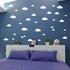 31pcs White Cloud Wall Decals – Mixed Sizes 4-10in Floating Vinyl Stickers for Baby Nursery, Kids Bedroom, Ceiling or Playroom – Removable DIY Hom...