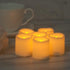 Battery Operated Flameless Votive Candles with Timer, Small Timing LED Candle Lights with Automatic Built-in Daily Cycle Timer, 6-Hour on 18-Hour ...