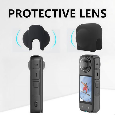 Lens Cap for Insta360 X4, Silicone Case Protector for Insta 360 ONE X4 Lens Guard Accessories...