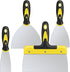 DEKEones Putty Knife Set, 4PCS Stainless Steel Scraper Paint Tool with Comfortable Grip for Drywall Repair, Wallpaper Removal and Plaster Scraping...