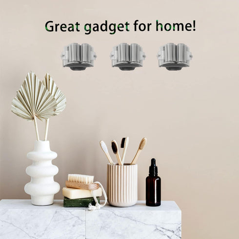 2 Pcs Self Adhesive Broom Holder, No Drilling Broom Holder Broom and Mop Grippers Wall Mount Broom and Dustpan Hanger Damage-Free for Laundry Room...