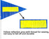 Bike Safety Flag with Pole 2 Sets, 6-Foot Adjustable Height Sturdy Fiberglass Tear-Resistant Waterproof Safety Flag Blue...