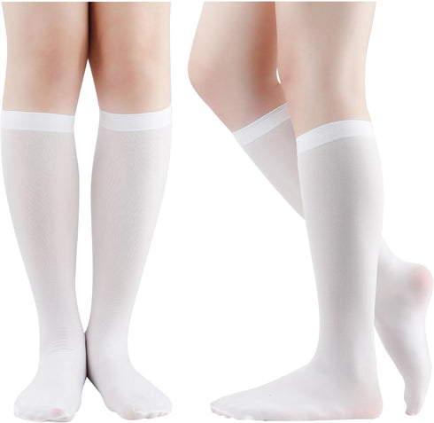 Stockings for Women,Knee High Socks,Thigh High Stockings,White Stockings for Women,Stocking Cosplay,Maid Costume...