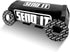 SEND IT Bar Pad with FREE DONUTS Handlebar DIrtbike ATV Crossbar (BLACK, SQUARE)...