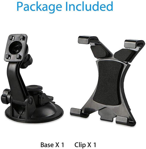 Car Tablet iPad Holder Mount, Suction Cup Tablet Holder Stand for Car Windshield Dash Desk Kitchen Wall Compatible with iPad mini Air Samsung Gala...