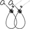 Nonley Sofa Recliner Cables, 2 Pack Couch Release Cables Recliner Replacement Parts D Ring Couch Recliner Pull Handle, Hook Exposed Cable with S T...