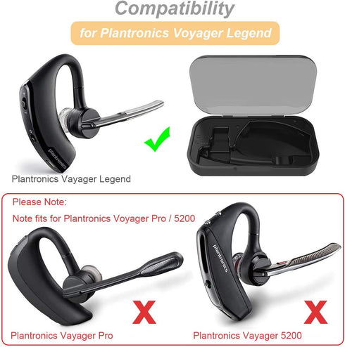 Charger Case for Plantronics Voyager Legend, Potable Charging Case Box Station with USB Cable for Voyager Legend Headset...