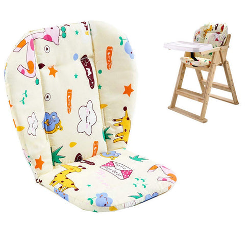 Twoworld Baby High Chair Seat Cushion Liner Mat Pad Cover and High Chair Straps (5 Point Harness) 1 Suit (Giraffe)...
