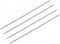 uxcell 2 Pairs Knitting Needle Set, 4mm Diameter 9.84 Inches Length Stainless Steel Double Pointed Sweater Needles for Handmade Projects DIY Knitt...