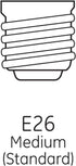 GE Lighting 99202 Frosted General Purpose Classic Shape A21 Daylight LED 16-Watt (100-Watt Replacement), 1520-Lumen Medium Base, 3 Count (Pack of ...