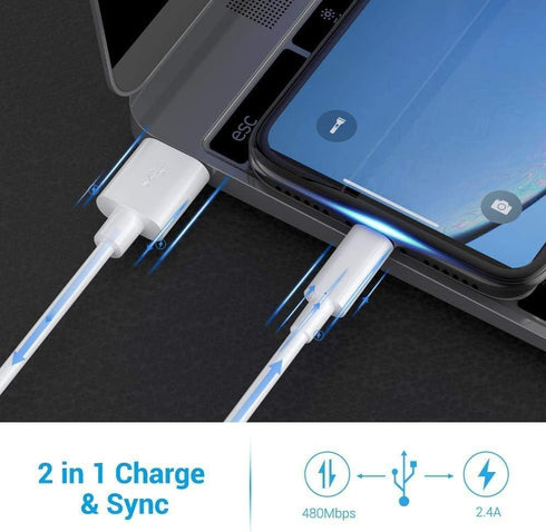 Lightning Cable MFi Certified - iPhone Charger 3Pack 3FT Lightning to USB A Charging Cable Cord Compatible with iPhone 14 13 12 SE 2020 11 Xs Max ...