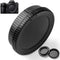 Camera Body Cap and Lens Rear Cap Cover Replacement Set for Samsung NX Mount Cameras and Lens,2 Sets...