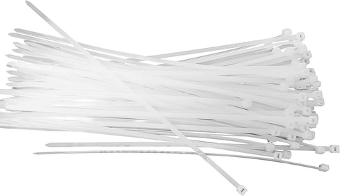 14 Inch Length 75 lbs TENSILE Strength Premium Grade, UV Weather Resistant, Premium Grade - HEAVY DUTY (100 Natural Clear Cable Zip Ties)...