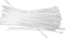 14 Inch Length 75 lbs TENSILE Strength Premium Grade, UV Weather Resistant, Premium Grade - HEAVY DUTY (100 Natural Clear Cable Zip Ties)...