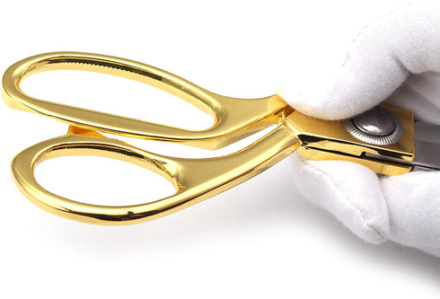 Gold 8" Sharp Tailor Scissors Fabric Scissors Leather Scissors Stainless Steel Professional Heavy Duty Clothing Dressmaking Shears Tailor Sewing F...