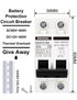 30 Amp 12V-400V AC DC Miniature Circuit Breakers (10A 15A 20A 25A 40A 50A 60A Optional) for Solar Panel PV System - Disconnect Switch, AC 110V DIN...
