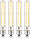 7.3 Inch E26 Led Bulb 60 watt Dimmable,3000K Warm White Edison Bulbs,6W Tubular T10 Long Clear Glass Light Bulb for Rustic Pendant,Industrial Pipe...