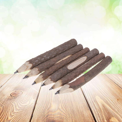 NUOBESTY Wood Branch Pencil Supplies 30 pcs Natural Retro Twig Rustic Pencils Tree Branch Office Gifts for Wooden Pencil Cm Bark Bark Pencils Bran...