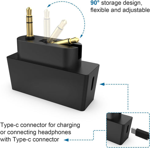 Airplane Bluetooth Audio Adapter for Wireless Headphones and Any 3.5mm Aux Jack on Airplane, Bluetooth 5.3 Transmitter Receiver Fits for TV, iPad,...