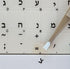 Hebrew Keyboard Stickers Transparent Background Black Letters for PC Computer Laptop Keyboards...