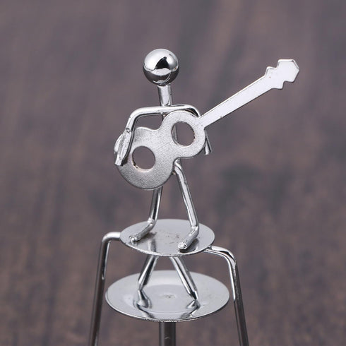 Veemoon Perpetual Motion Desktop Ornament Metal Balance Decoration Small Physics Decor Perpetual Motion Machines Energy Desk Mini Iron Art Decor f...