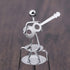Veemoon Perpetual Motion Desktop Ornament Metal Balance Decoration Small Physics Decor Perpetual Motion Machines Energy Desk Mini Iron Art Decor f...