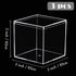 Kamehame Acrylic Boxes for Display 3 Pack Clear Plastic Square Cube, 3.3x3.3x3.3Inch/85x85x85mm Small Acrylic Box with Lid, Candy Pill and Tiny Je...