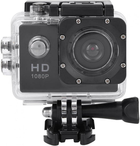 Action Camera 1080P 12MP Sports Camera Wide Angle Lens Full HD 2.0 Inch TFT LCD HD Screen Action Cam with 30m/98ft Underwater Waterproof for Outdo...