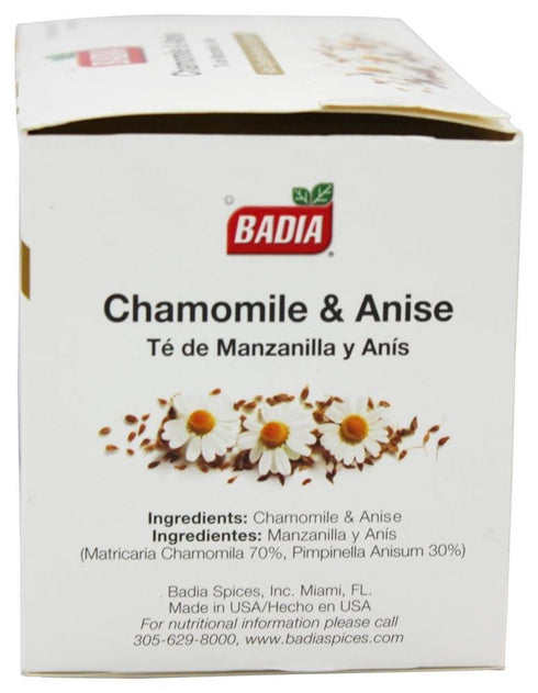BADIA Tea Chamomile and Anise 25 BG 2 Pack...