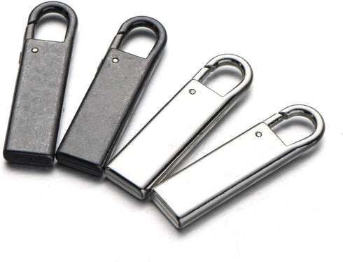 Zpsolution Zipper Pull Tab Replacement Metal Zipper Handle Mend Fixer for Suitcases Luggage Jacket Backpacks Coat Boots...