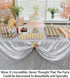 Partisout 50x50 Inch Silver Sequin Tablecloth for Christmas, Parties, Weddings – Glitter Overlay, Shimmering Square Table Cover, Rustic & Elegant ...