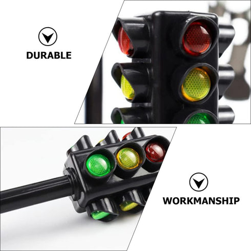 Toddmomy 12pcs Sound Child Traffic and Play, Light Sand Learning Signs: Model Signs Signals Party Mini Toddler Toy, Educational Early Lights Kids ...