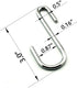 Chrome Finish Steel S hook Cookware Universal Pot Rack Hooks Sturdy Hanging Hooks - Multiple uses for Kitchenware, Pots, Utensils, Plants, Towels ...