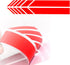 2 PCS Car Rear View Mirror Stickers, 5.51" x 1.18" Striped Rearview Mirror Car Stickers, Car Side Mirror Reflective Decals (Red)...