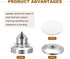 MECCANIXITY 4pcs Silver Speaker Spike Kit Shockproof Adjustable Copper Speaker Spike Isolation with Speaker Spikes Pads Mat,Double-Sided Adhesive ...