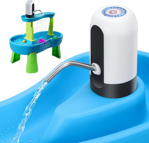 Water Pump for Water Table, Portable Pump for Kids Sand Water Play Table Work Continuously for 2 Hours, Toddler Activity Table Accessories Fun Sum...