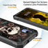 Case for Cricket Debut S2 / Att Calypso 4 Phone Case with Screen Protector (Tempered Glass),Slim TPU Rugged Corners Bumper Cover for Men Women- Sk...