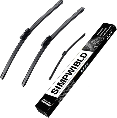 3 Factory Wiper blades Replacement For 2018-2022 BMW X3 Original Equipment Replacement Windshield Wiper Blades Set 26"+20"+12" (Set of 3) Top Lock...