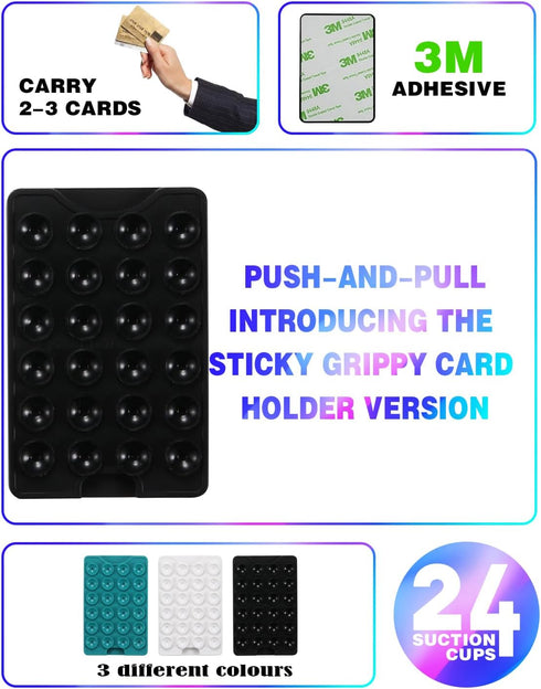 BIAJIYA Silicone Suction Phone Case Adhesive Mount Mirrors Anti-Slip Hands-Free Mobile Accessory Holder for Selfies and Tiktok Videos for All Smar...