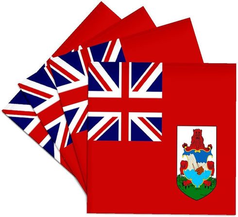 3dRose cst_28228_3 Bermuda Flag-Ceramic Tile Coasters, Set of 4...
