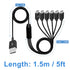 Poyiccot Micro USB Splitter Cable, Multi Micro USB Charging Cable, 6 in 1 Micro USB Charger Cable, USB 2.0 Type A Male to 6 Micro USB Male Y Split...