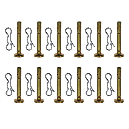 12 Pack Shear Pin and Cotter Pin for MTD Snow Thrower 738-04124A and 714-04040...
