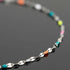UMAOKANG 16.4 Feet Stainless Steel Chain for Jewelry Making Dainty Chain Necklace for Women Colorful Enamel Link Chain with Jump Rings and Lobster...