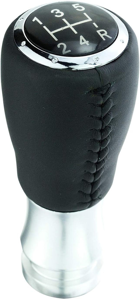 5 Speed Shift Knob Leather Shifter Lever Gear Stick Transmissions Fit Most Manual Cars Truck SUV Vehicles (Black)...