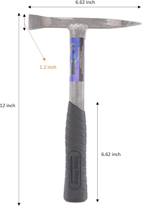 CHOWEL BHS-W330 Welding Chipping Hammer Slag Removal Tool with Forged Construction, Shock Reduction Grip & lightweight 13oz...